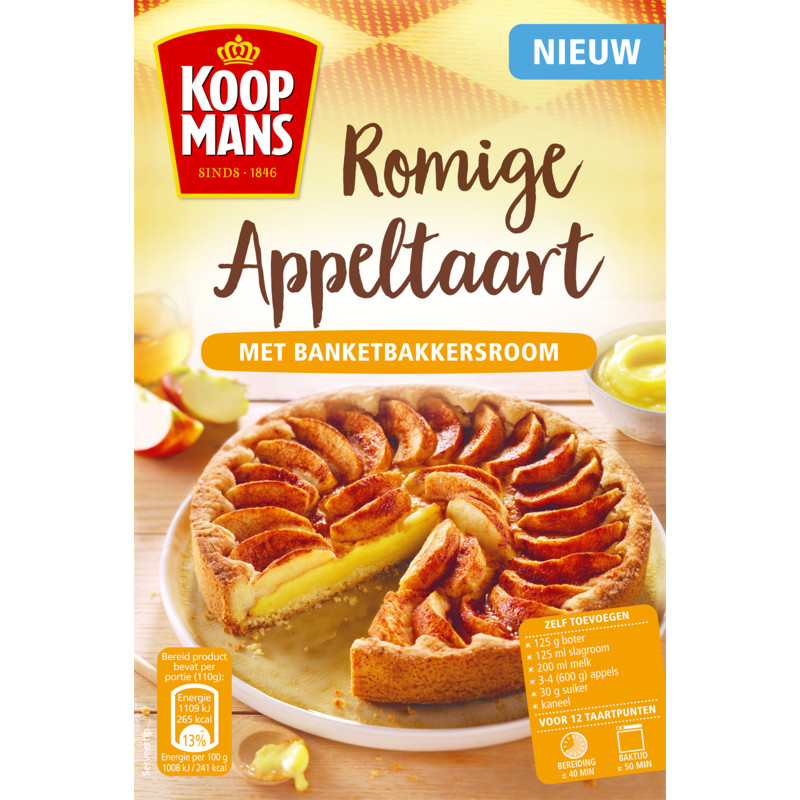 Een afbeelding van Koopmans Mix voor romige appeltaart