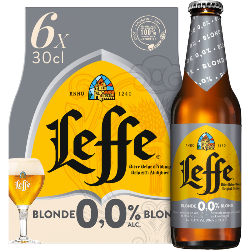 Een afbeelding van Leffe Blond 0.0% 6-pack