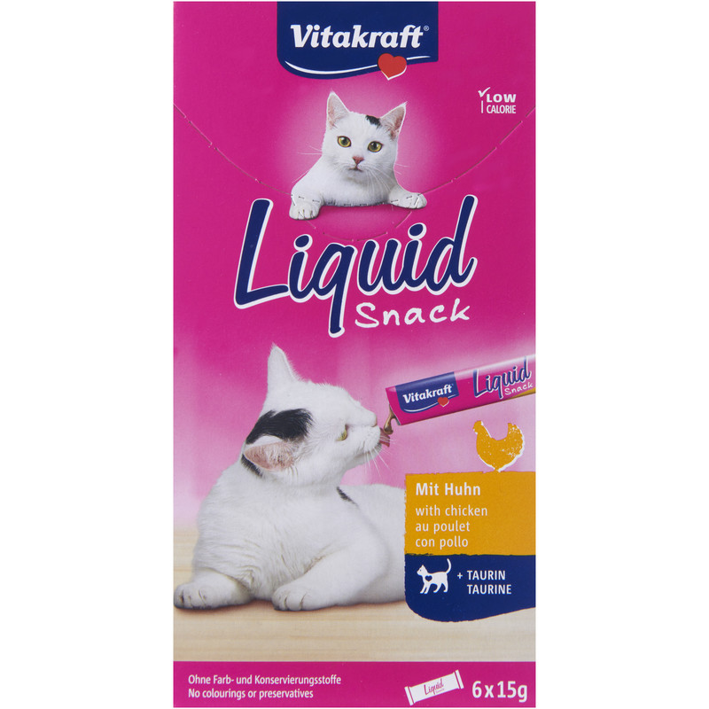Een afbeelding van Vitakraft Cat liquidsnack kip