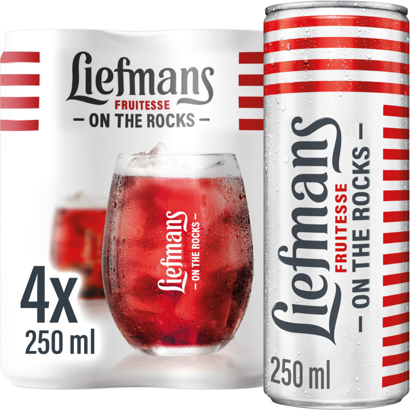 Een afbeelding van Liefmans Fruitesse on the rocks 4-pack