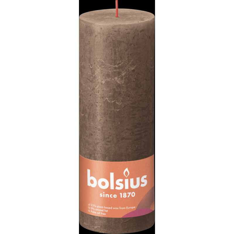 Bolsius Rustieke kaars okergeel 13cm bestellen