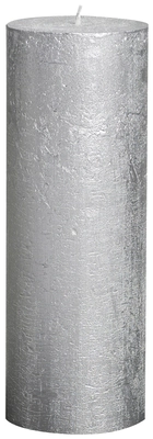 pdp-image-Bolsius Stompkaars rustiek 190 metallic zilver