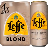 Een afbeelding van Leffe Blond abdijbier 4-pack