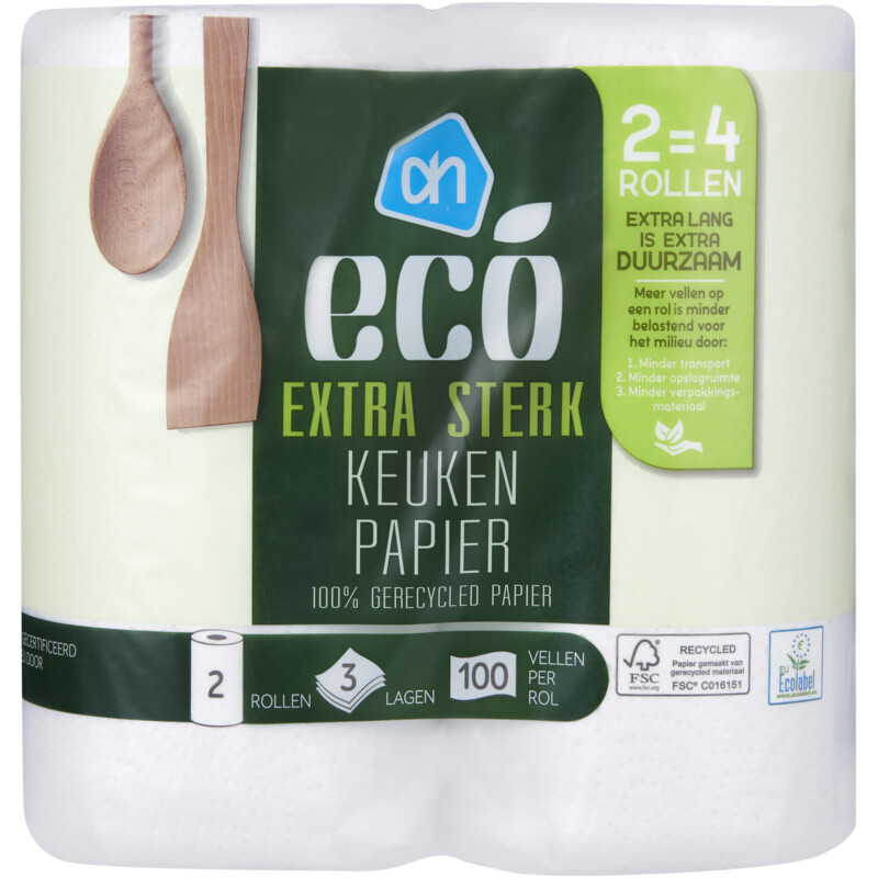 Een afbeelding van AH Eco Keukenpapier extra lang