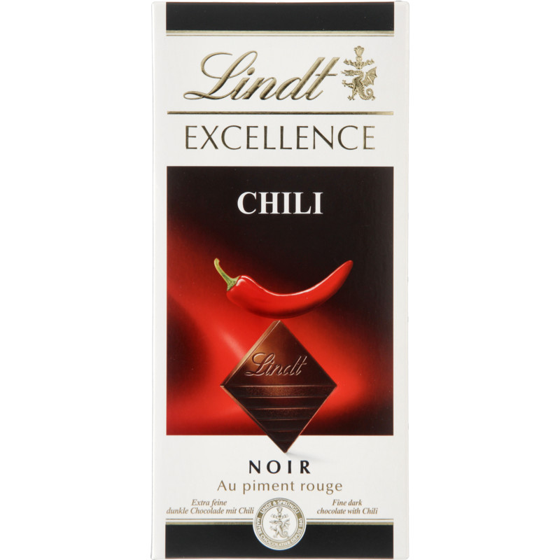 Een afbeelding van Lindt Excellence tablet puur Chili