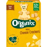 Een afbeelding van Organix Mini cheese crackers 12+ bio