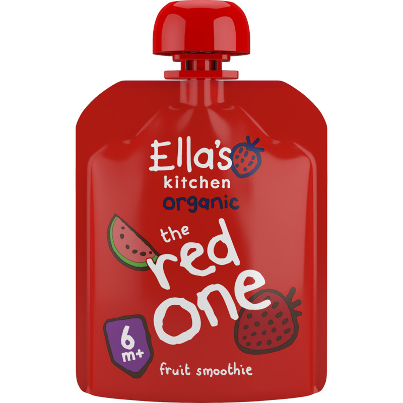 Een afbeelding van Ella's kitchen Fruit smoothie the red one 6+ bio