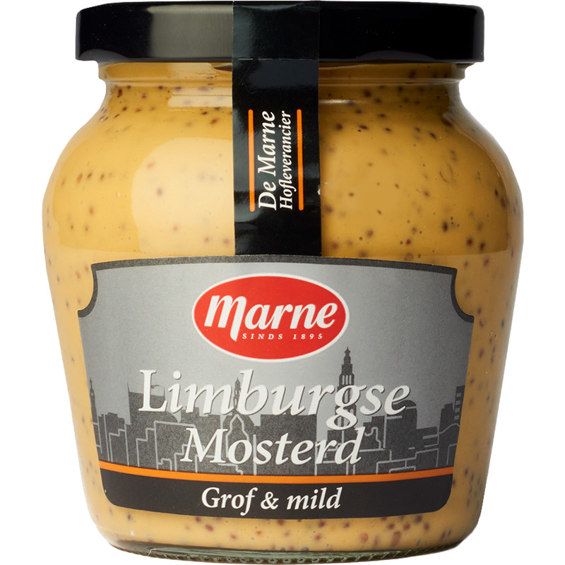 Een afbeelding van Marne Limburgse mosterd grof en mild