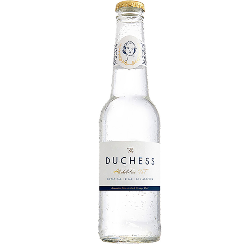 Een afbeelding van The Duchess Botanic Gin Tonic alcohol vrij fles