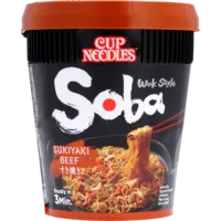Nissin Soba cup noodles sukiyaki beef