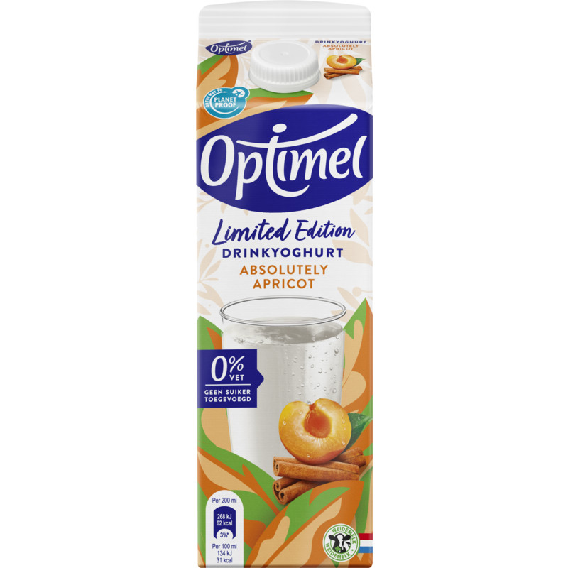 Een afbeelding van Optimel Limited edition drinkyoghurt apricot