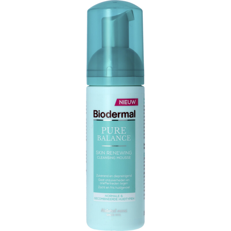 Biodermal Pure balance skin renewing cleans mousse