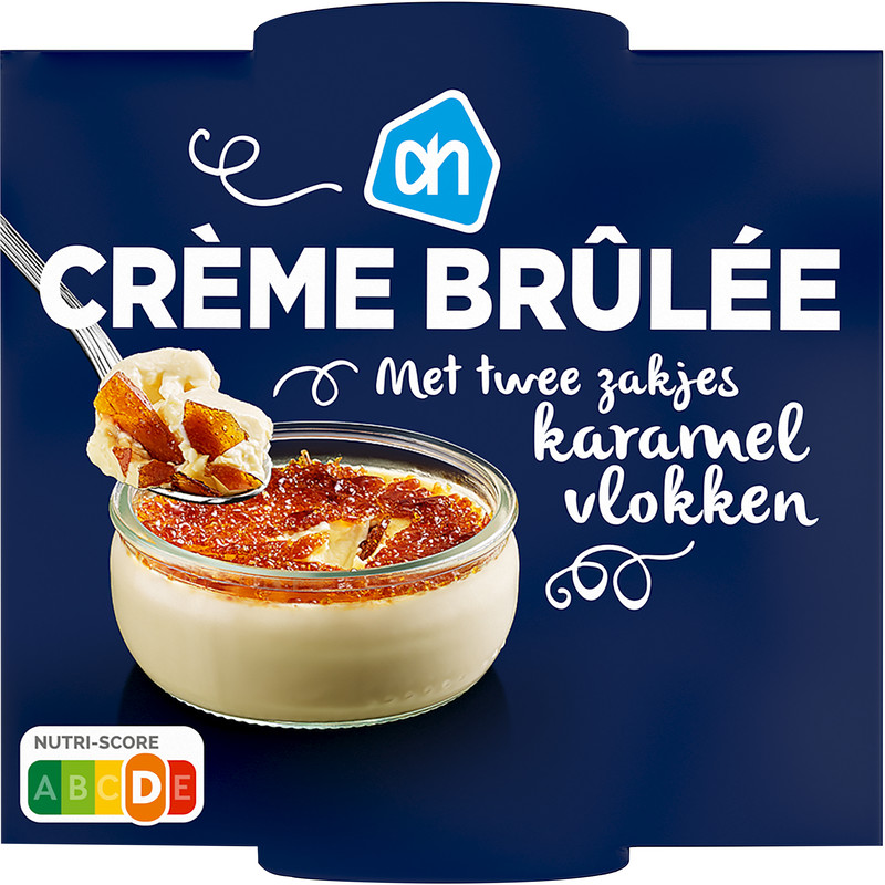Een afbeelding van AH Crème brulée met karamel vlokken