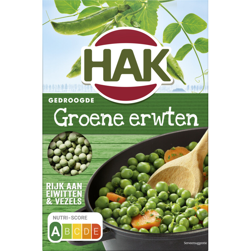 Een afbeelding van Hak Groene erwten gedroogd