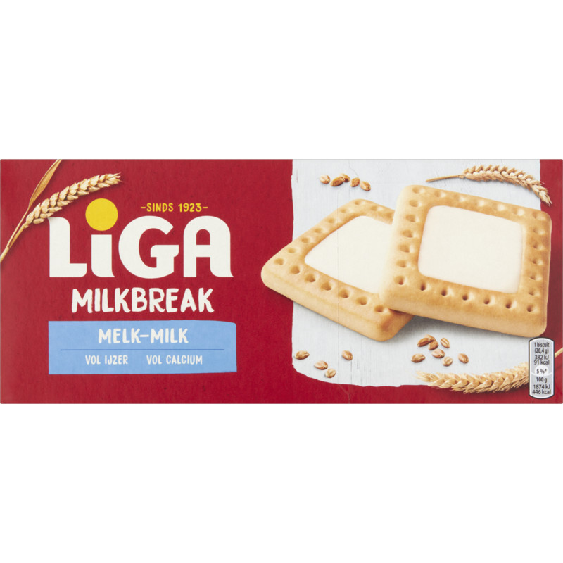 Een afbeelding van Liga Milkbreak koeken melk
