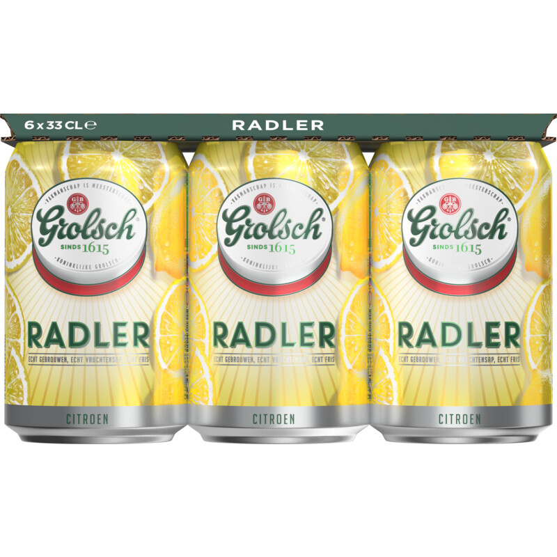 Een afbeelding van Grolsch Radler citroen 6-pack