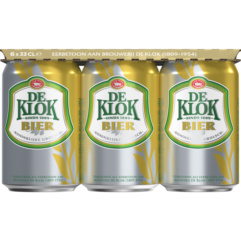 Een afbeelding van De Klok Bier 6-pack