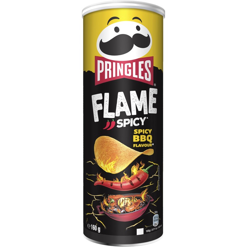 Een afbeelding van Pringles Flame spicy bbq