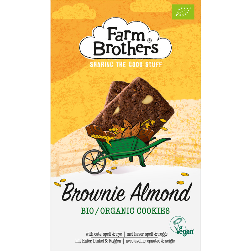 Een afbeelding van Farm Brothers Vegan brownie almond