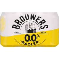 Een afbeelding van Brouwers Radler 0.0% 6-pack