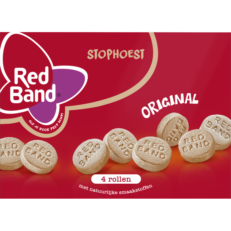 Een afbeelding van Red Band Stophoest 4-pack