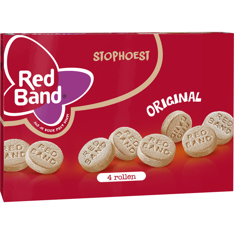 Een afbeelding van Red Band Stophoest 4-pack