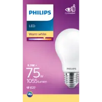 Philips Led fil standaard mat E27 75W