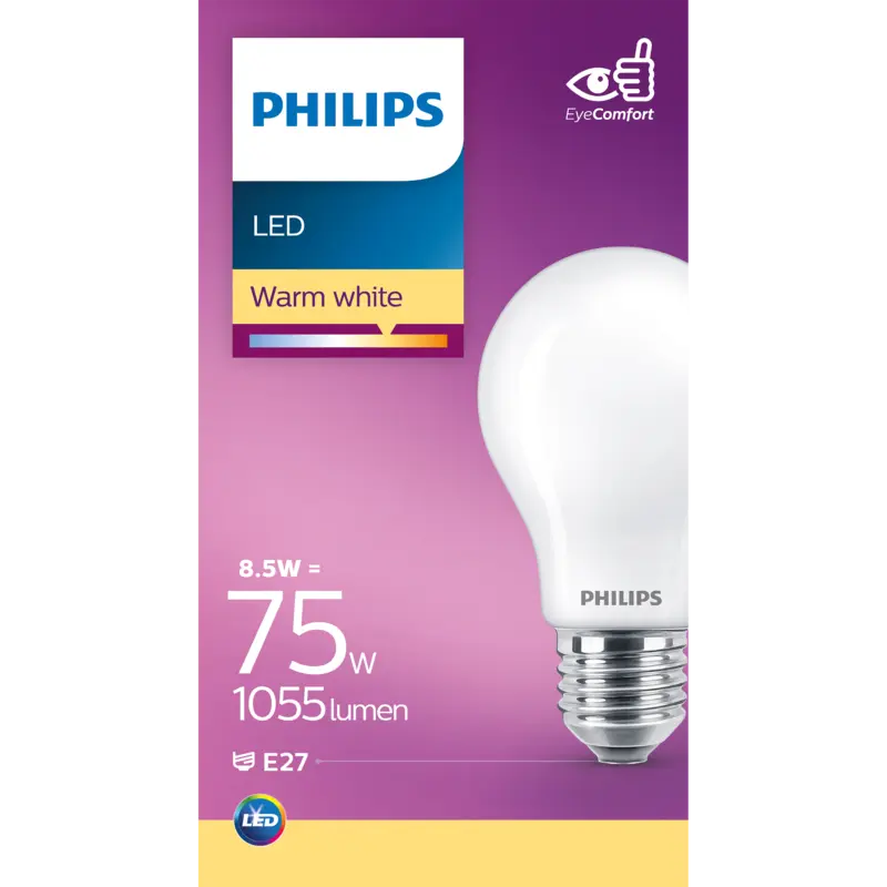 Led fil standaard mat E27 75W