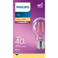 Philips Led fil standaard helder E27 40W