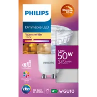 Philips Led spot GU10 50W dimbaar