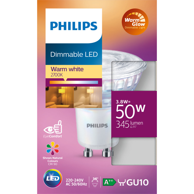 schermutseling Toegeven merk op Philips Led spot GU10 50W dimbaar bestellen | Albert Heijn