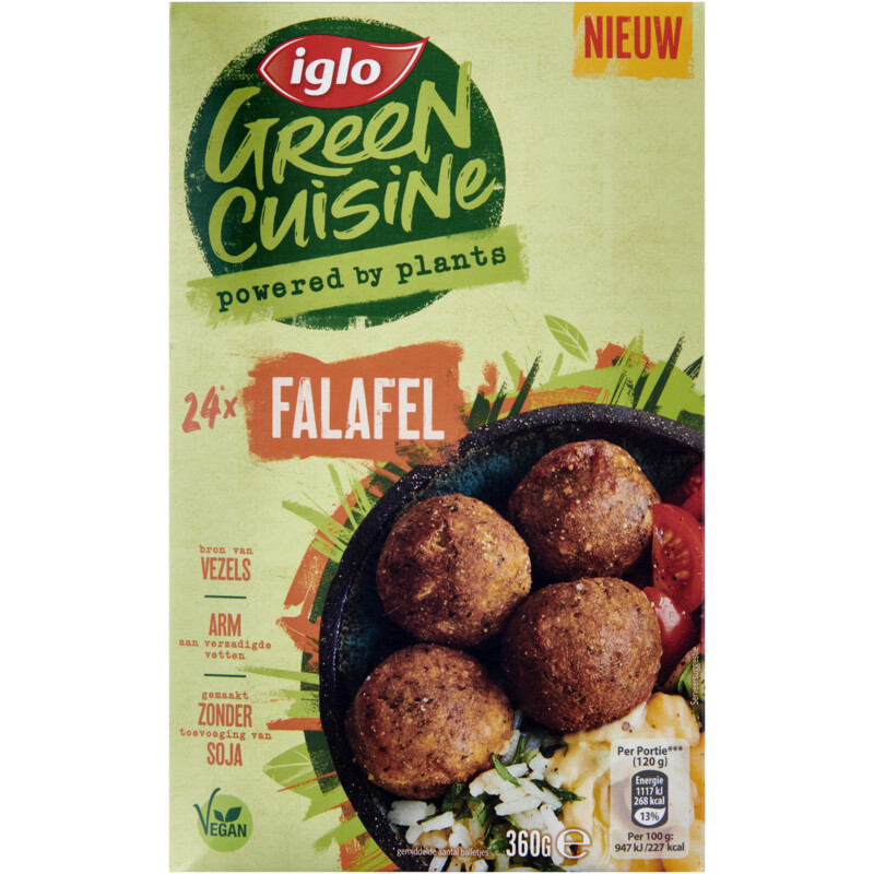 Een afbeelding van Iglo Green Cuisine Falafel
