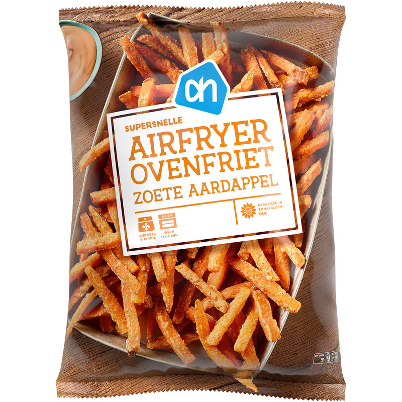 Een afbeelding van AH Snelle zoete aardappel airfryer friet