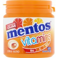 Een afbeelding van Mentos Gum Vitamins citrus blend gum sugarfree