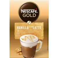 Een afbeelding van Nescafé Gold vanilla latte oploskoffie