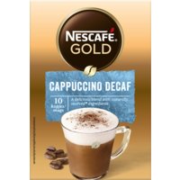 Een afbeelding van Nescafé Gold cappuccino decaf oploskoffie
