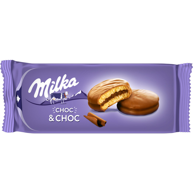 Een afbeelding van Milka Choc & choc cakejes met chocolade