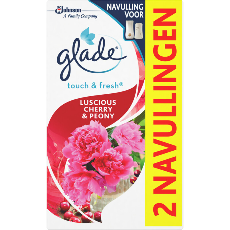 Een afbeelding van Glade Touch & fresh cherry & peony navul