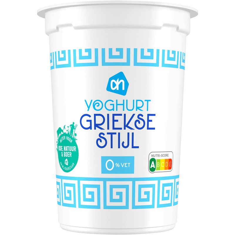Een afbeelding van AH Yoghurt griekse stijl 0% vet
