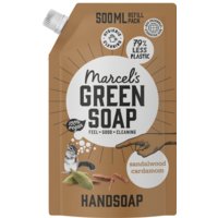 Een afbeelding van Marcel's Green Soap Handzeep sandalwood & cardamom navulling