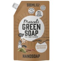 Een afbeelding van Marcel's Green Soap Handzeep sandelwood & cardamom refill