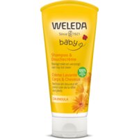 Een afbeelding van Weleda Baby calendula haar- en bodyshampoo