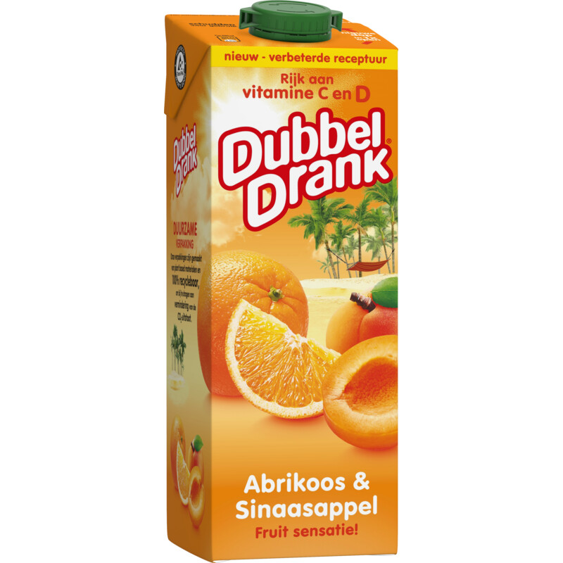 Een afbeelding van DubbelDrank Abrikoos & sinaasappel