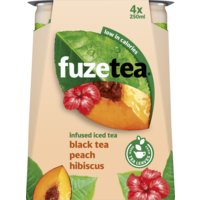 Een afbeelding van Fuze Tea Peach hibiscus 4pack
