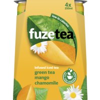 Een afbeelding van Fuze Tea Mango chamomile 4-pack