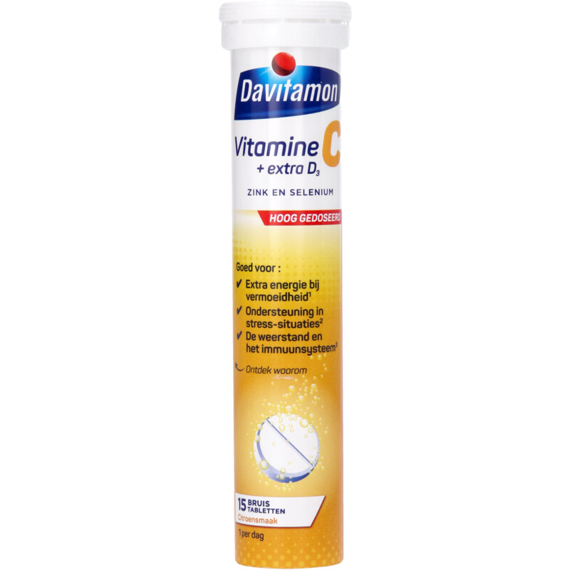 Een afbeelding van Davitamon Vitamine C + extra D3