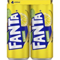 Een afbeelding van Fanta Lemon zero 4-pack