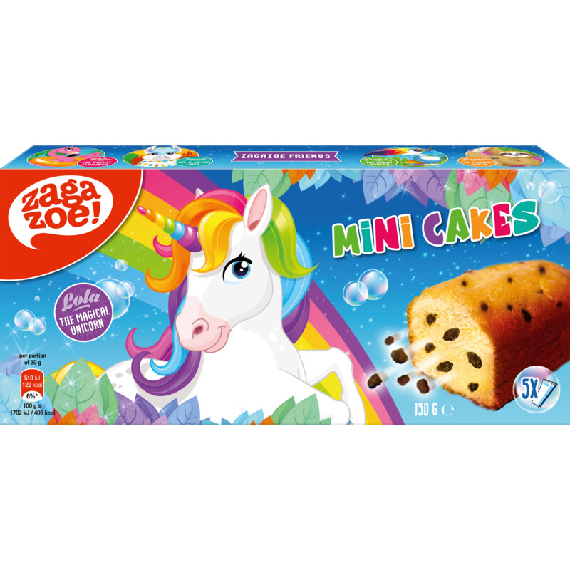 Een afbeelding van Zagazoe Mini cakes unicorn