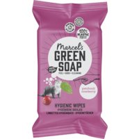 Een afbeelding van Marcel's Green Soap Hygienische doekjes patchouli&cranberry