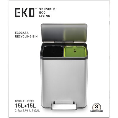 pdp-image-Eko Ecocasa afvalscheider double 15 liter